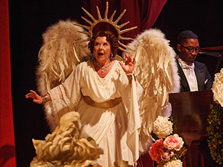 Glorious! Wendi Peters and Matthew James Morrison. Photo Chris Davis 