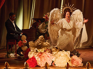 Glorious! Wendi Peters and Matthew James Morrison. Photo Chris Davis