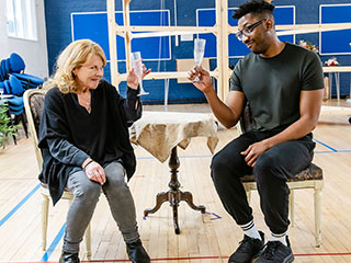 Wendi Peters and Matthew Morrison. Photo Danny Kaan